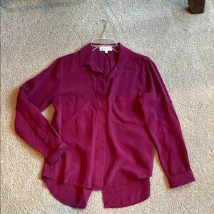 Burgundy Button-Up Shirt